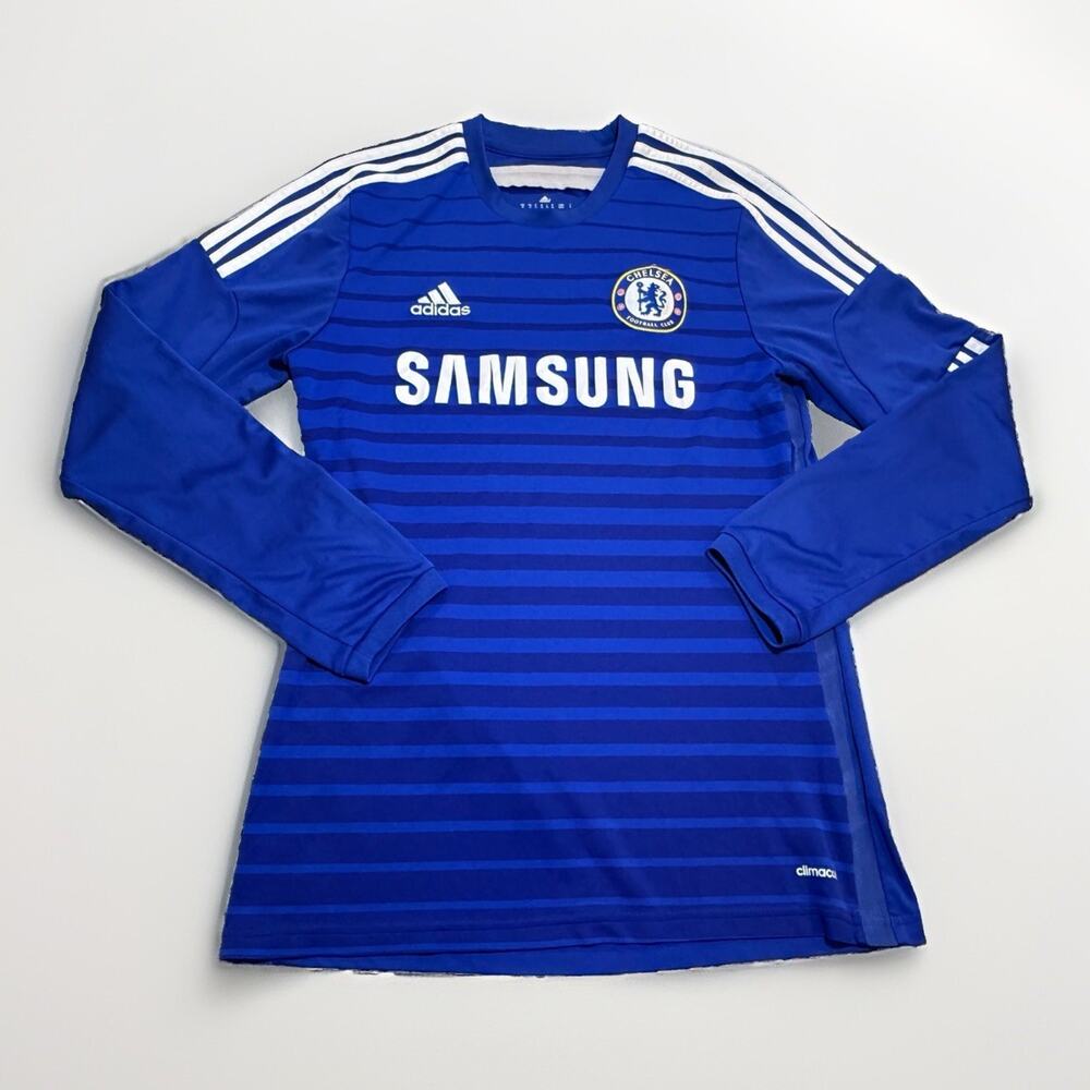 Adidas Chelsea FC 2014–2015 Home Long Sleeve Jersey Blue Men’s Sz Medium - Picture 1 of 8
